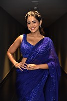 Rashi Singh Blue Saree Stills